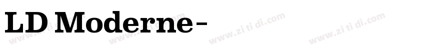 LD Moderne字体转换